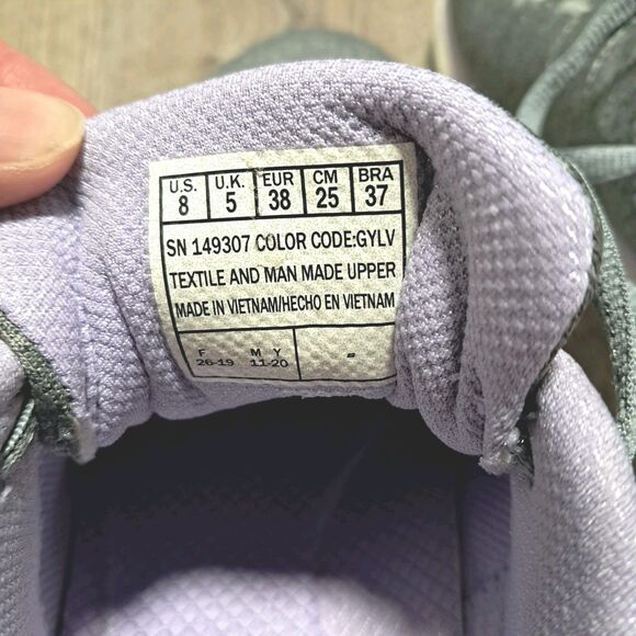 Skechers Flex Appeal 9307 Grey Lilac Memory Foam Trainers Womens Size 8 - Picture 7 of 8